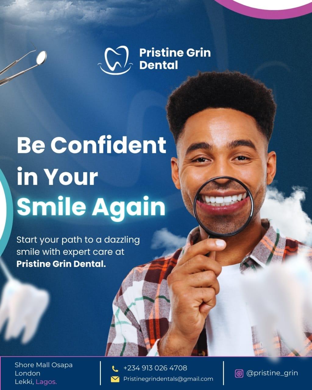 Be confident in your smile again — Pristine Grin Dental